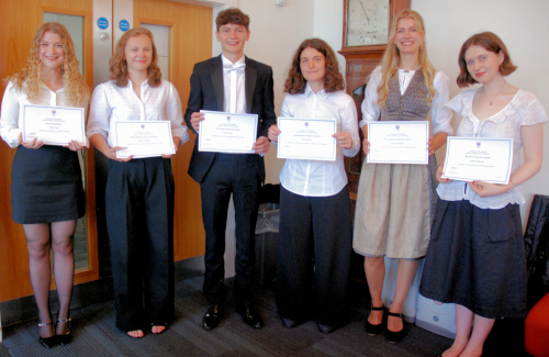 Undergraduate project prize winners 2025